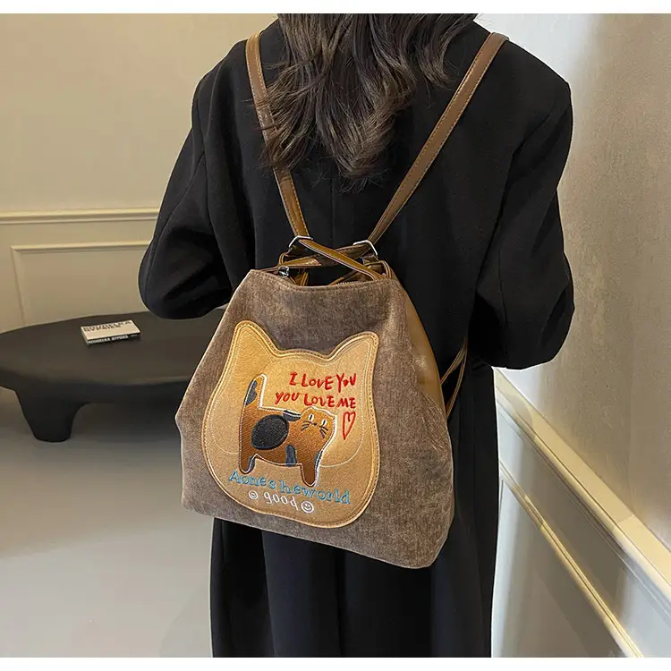 Cute Cartoon Cat Design Shoulder Bag for Women — feature 20