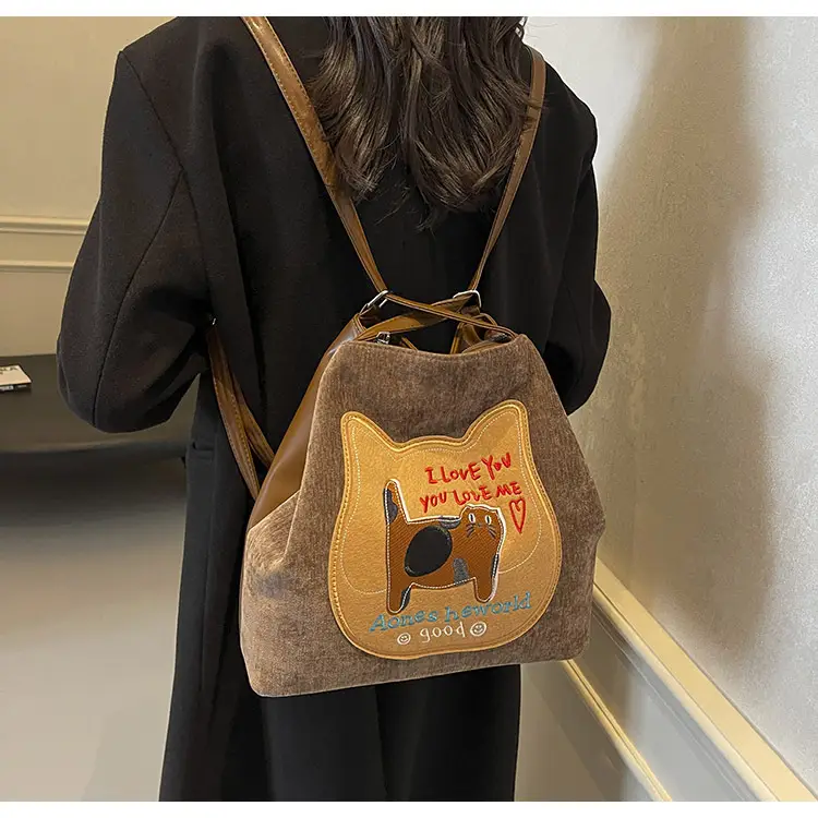 Cute Cartoon Cat Design Shoulder Bag for Women — feature 21
