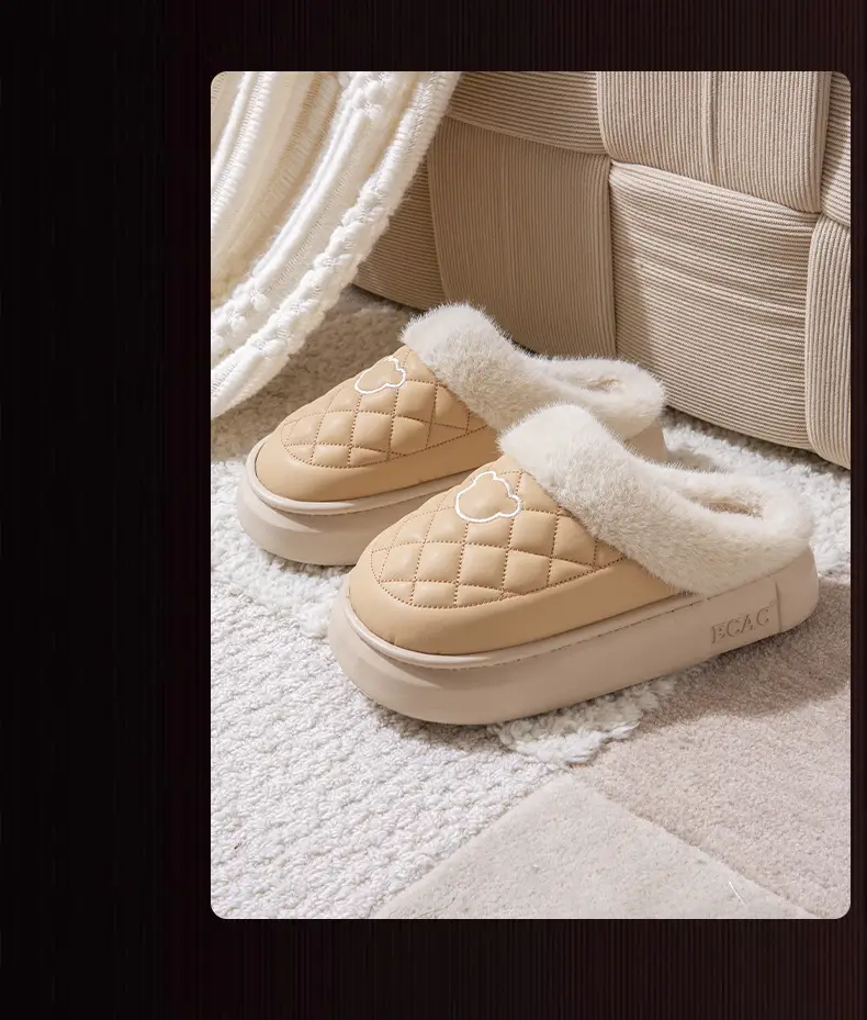 Women Warm Cotton Slippers Winter Indoor Non-Slip — feature 14