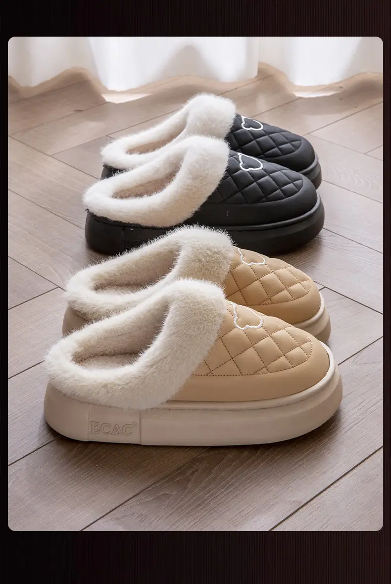 Women Warm Cotton Slippers Winter Indoor Non-Slip — feature 16