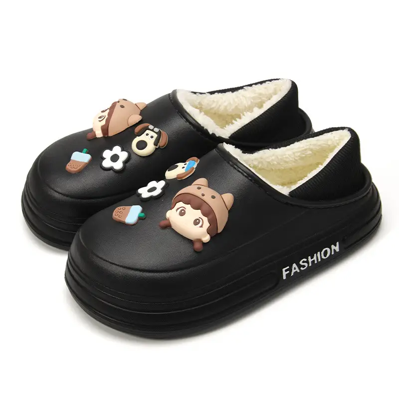 Women Fleece Lined Slip-On Shoes Warm Non-Slip Winter - Image 8