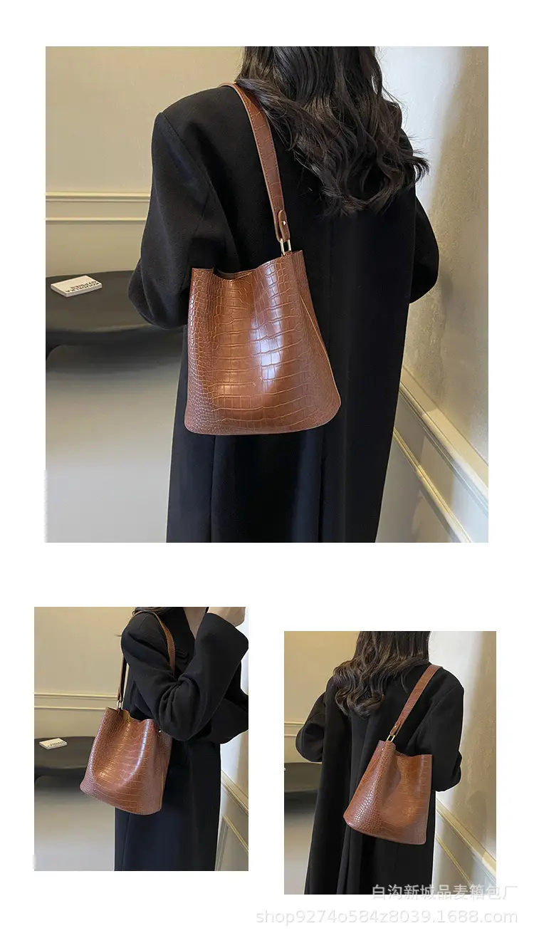 Large Fish Skin Bucket Bag for Women 2026 — feature 10