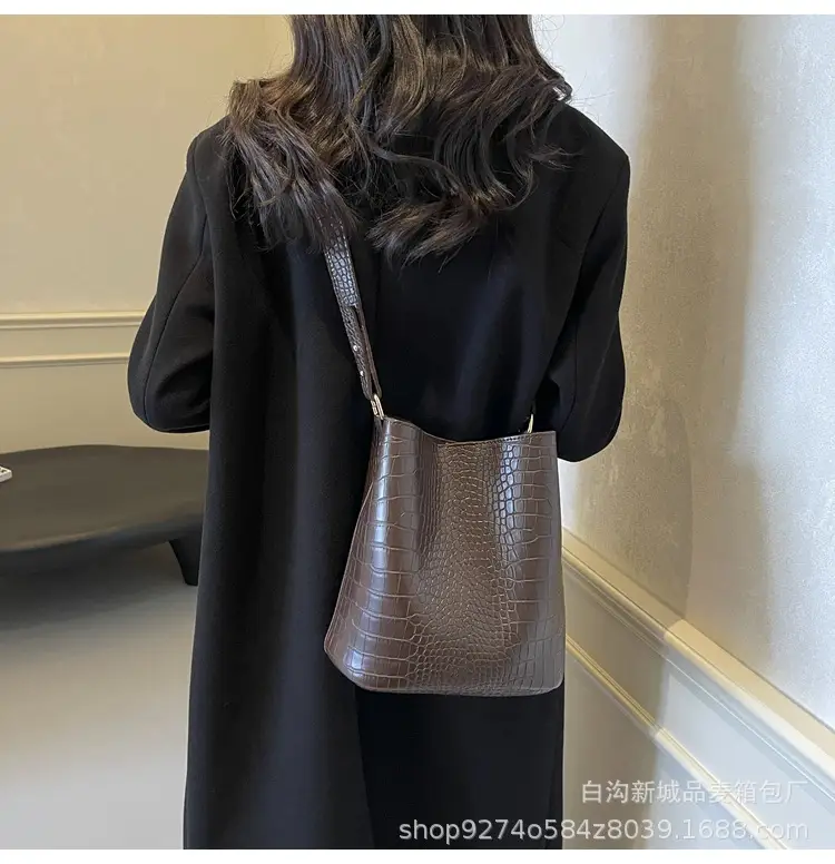 Large Fish Skin Bucket Bag for Women 2026 — feature 12