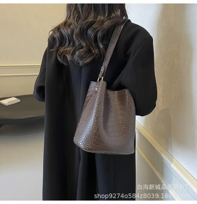 Large Fish Skin Bucket Bag for Women 2026 — feature 14