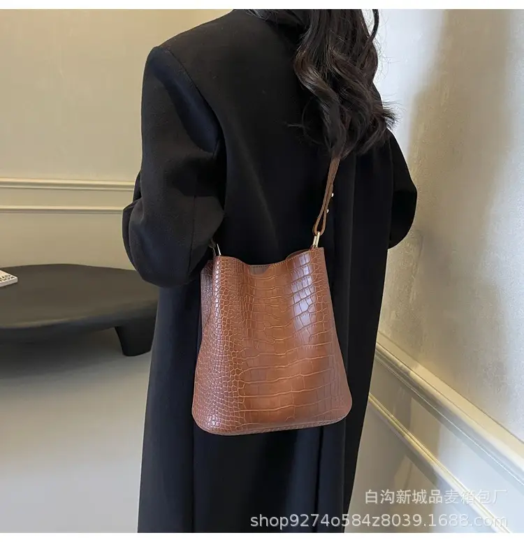 Large Fish Skin Bucket Bag for Women 2026 — feature 20