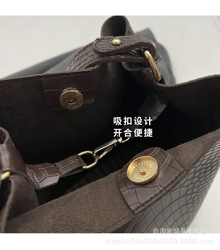 Large Fish Skin Bucket Bag for Women 2026 — feature 5