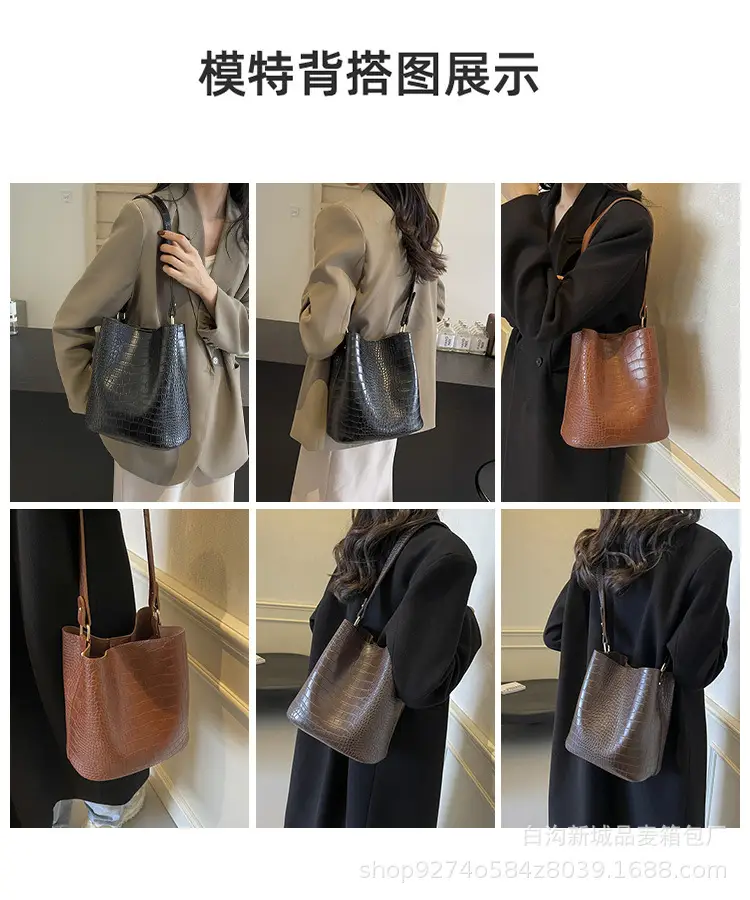 Large Fish Skin Bucket Bag for Women 2026 — feature 8