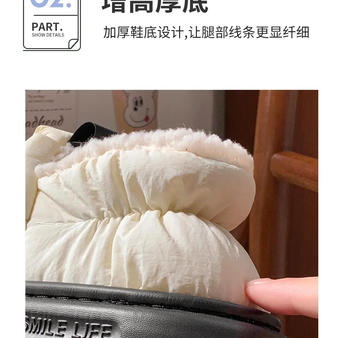 Waterproof Cotton Slippers for Women 2026 New Model with Heel Cover for Autumn and Winter Indoor Home Non-Slip Warm Maternity Cotton Shoes for Outdoor Wear — feature 10