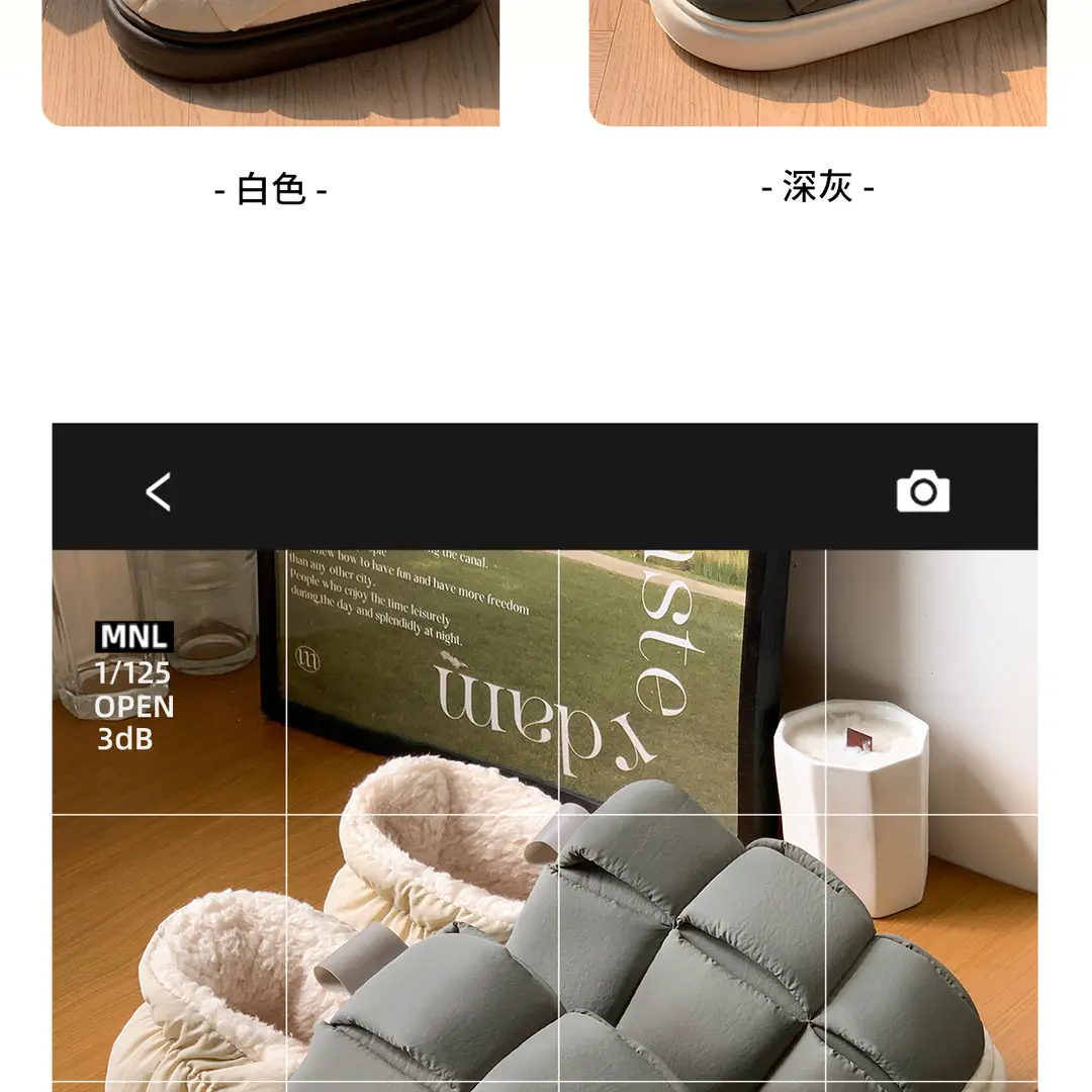 Waterproof Cotton Slippers for Women 2026 New Model with Heel Cover for Autumn and Winter Indoor Home Non-Slip Warm Maternity Cotton Shoes for Outdoor Wear — feature 6