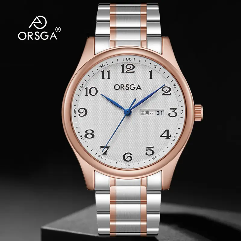 ORSGA Men's Silver Digital Watch with Double Calendar - Image 19