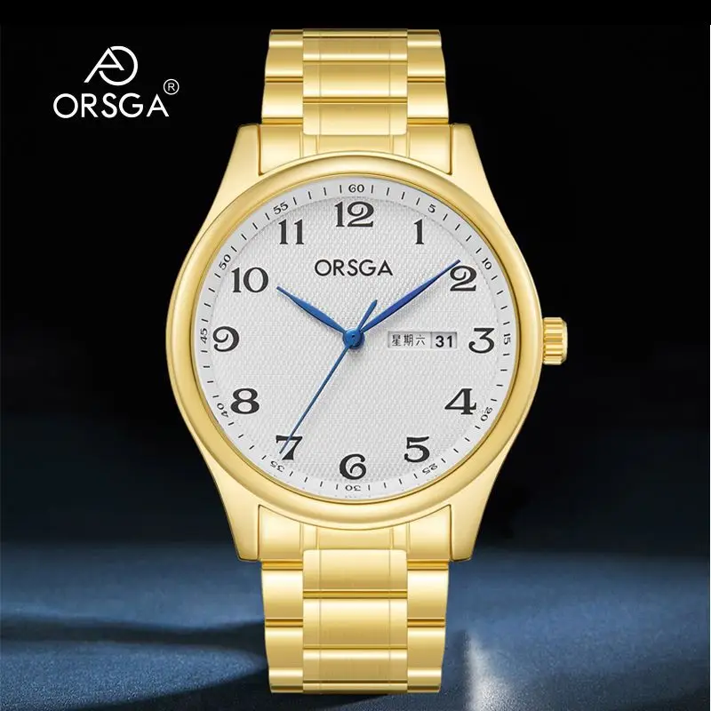 ORSGA Men's Silver Digital Watch with Double Calendar - Image 20