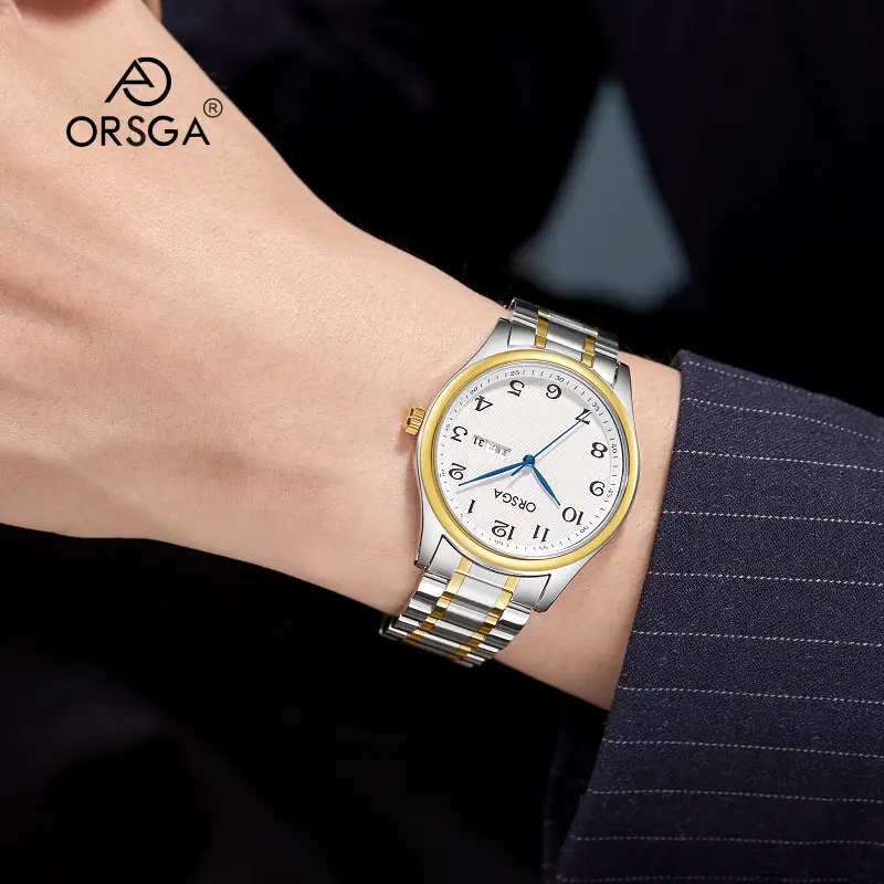 ORSGA Men's Silver Digital Watch with Double Calendar - Image 22