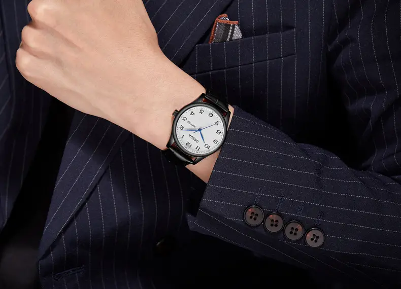 ORSGA Men's Silver Digital Watch with Double Calendar — feature 12