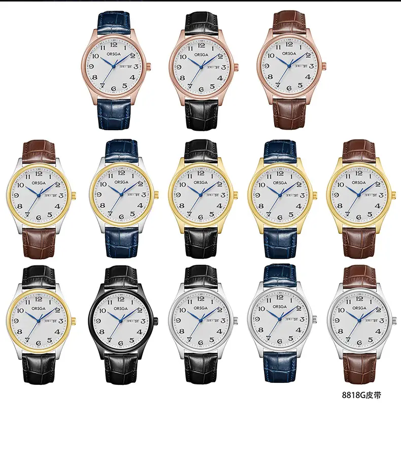 ORSGA Men's Silver Digital Watch with Double Calendar — feature 13