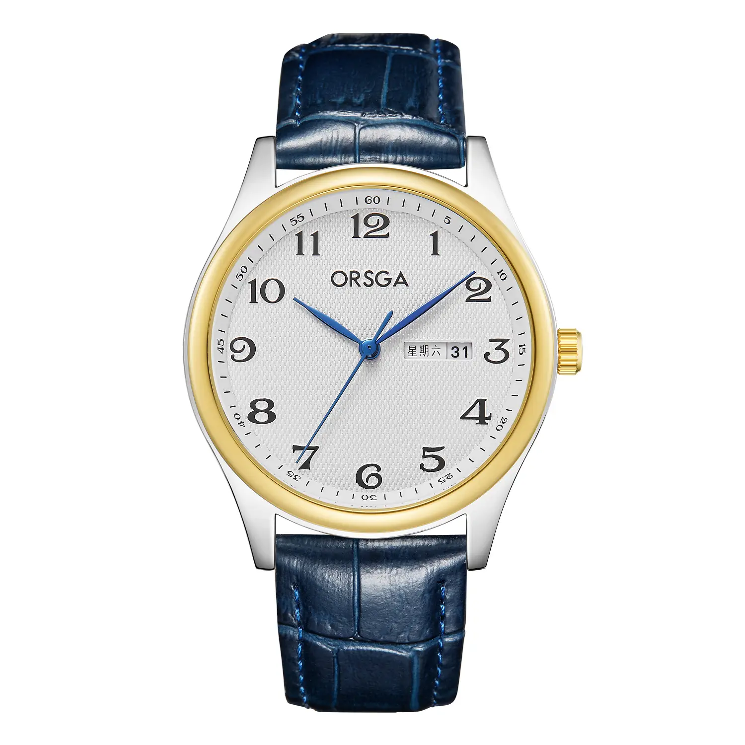 ORSGA Men's Silver Digital Watch with Double Calendar - Image 10
