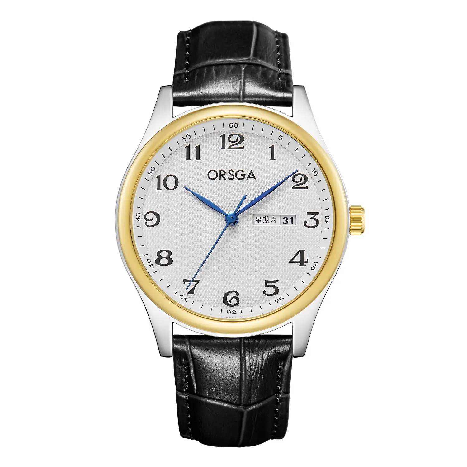 ORSGA Men's Silver Digital Watch with Double Calendar - Image 11
