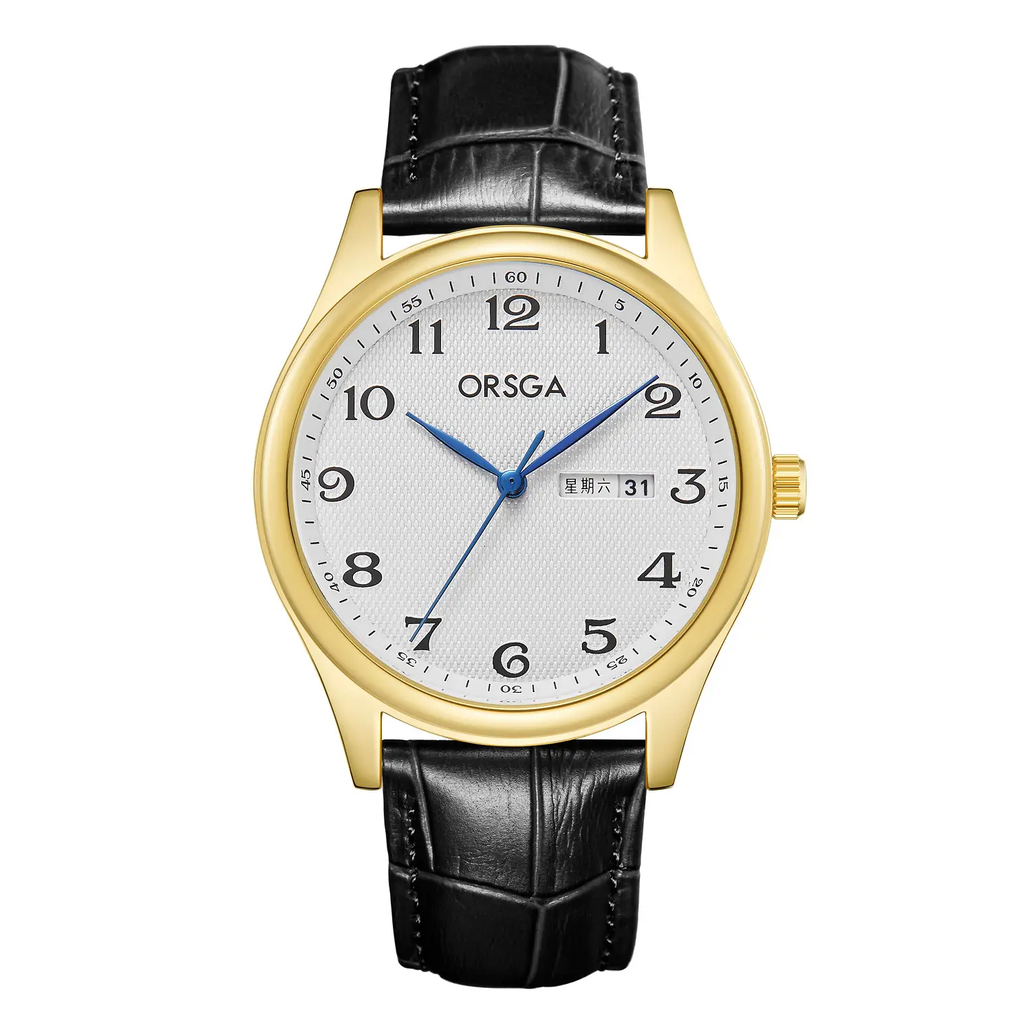 ORSGA Men's Silver Digital Watch with Double Calendar - Image 12