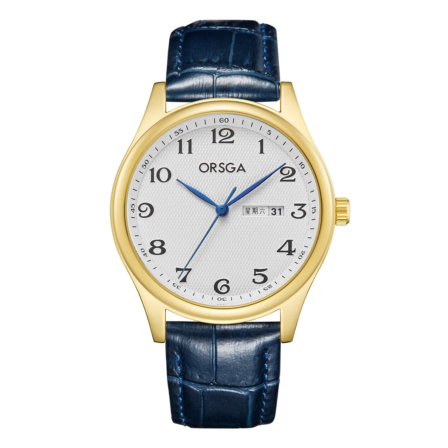 ORSGA Men's Silver Digital Watch with Double Calendar - Image 13