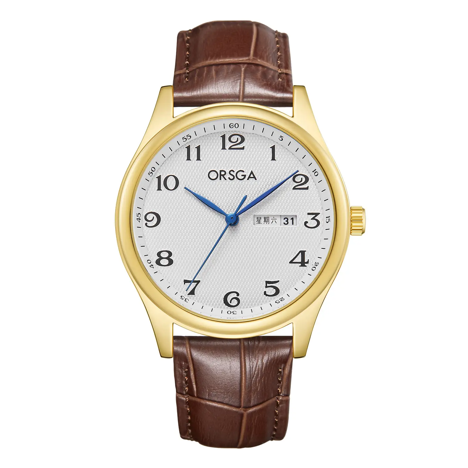 ORSGA Men's Silver Digital Watch with Double Calendar - Image 14
