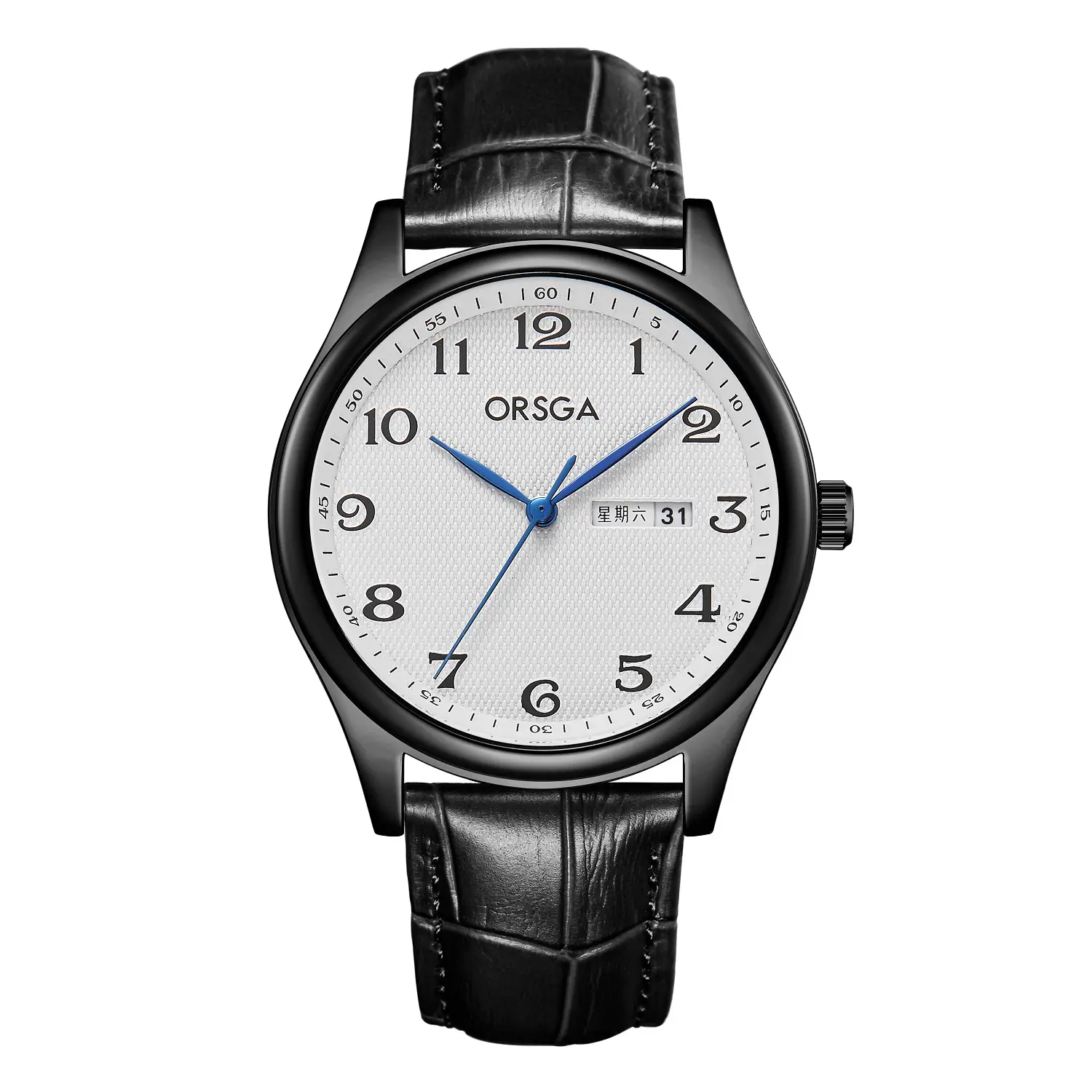 ORSGA Men's Silver Digital Watch with Double Calendar - Image 15