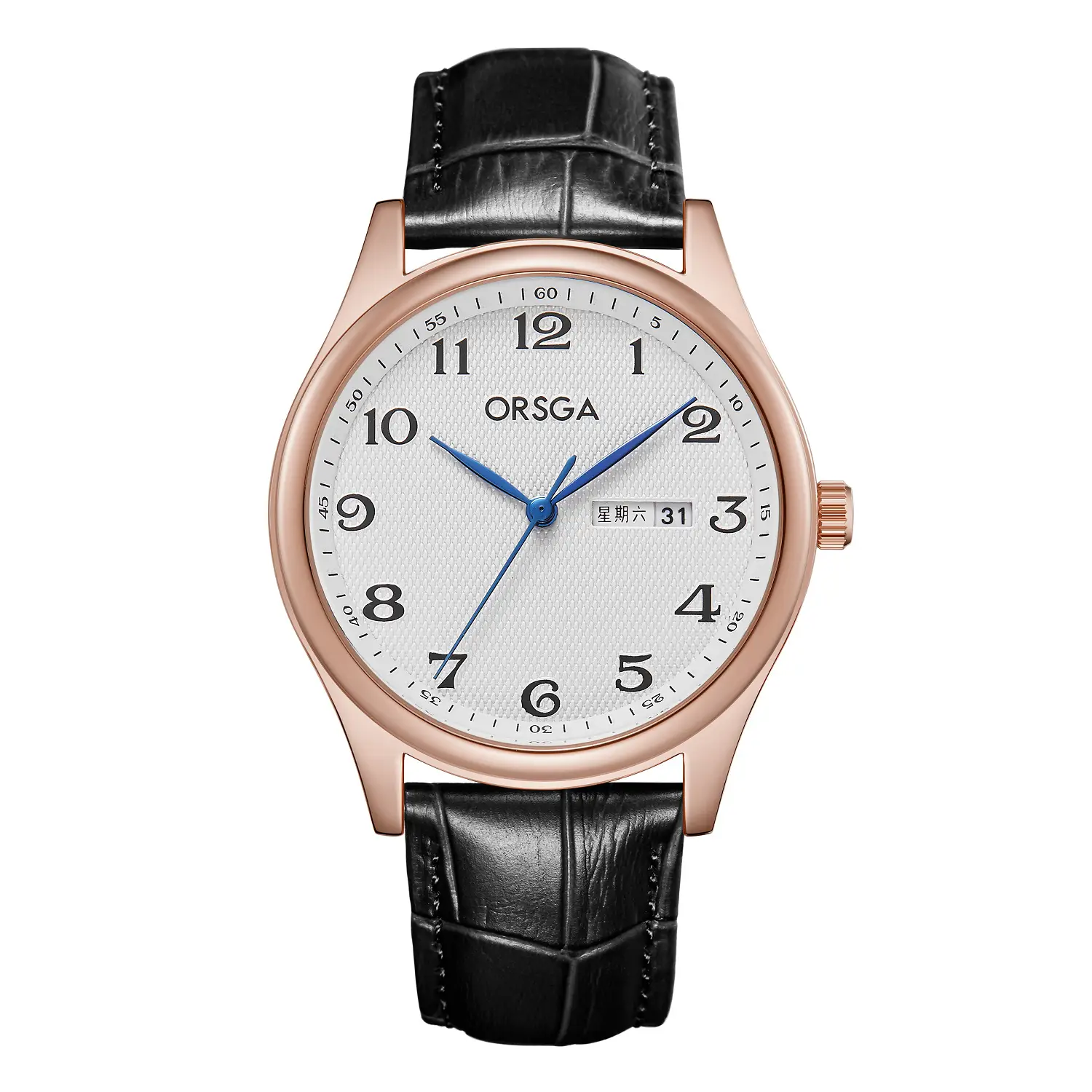 ORSGA Men's Silver Digital Watch with Double Calendar - Image 7