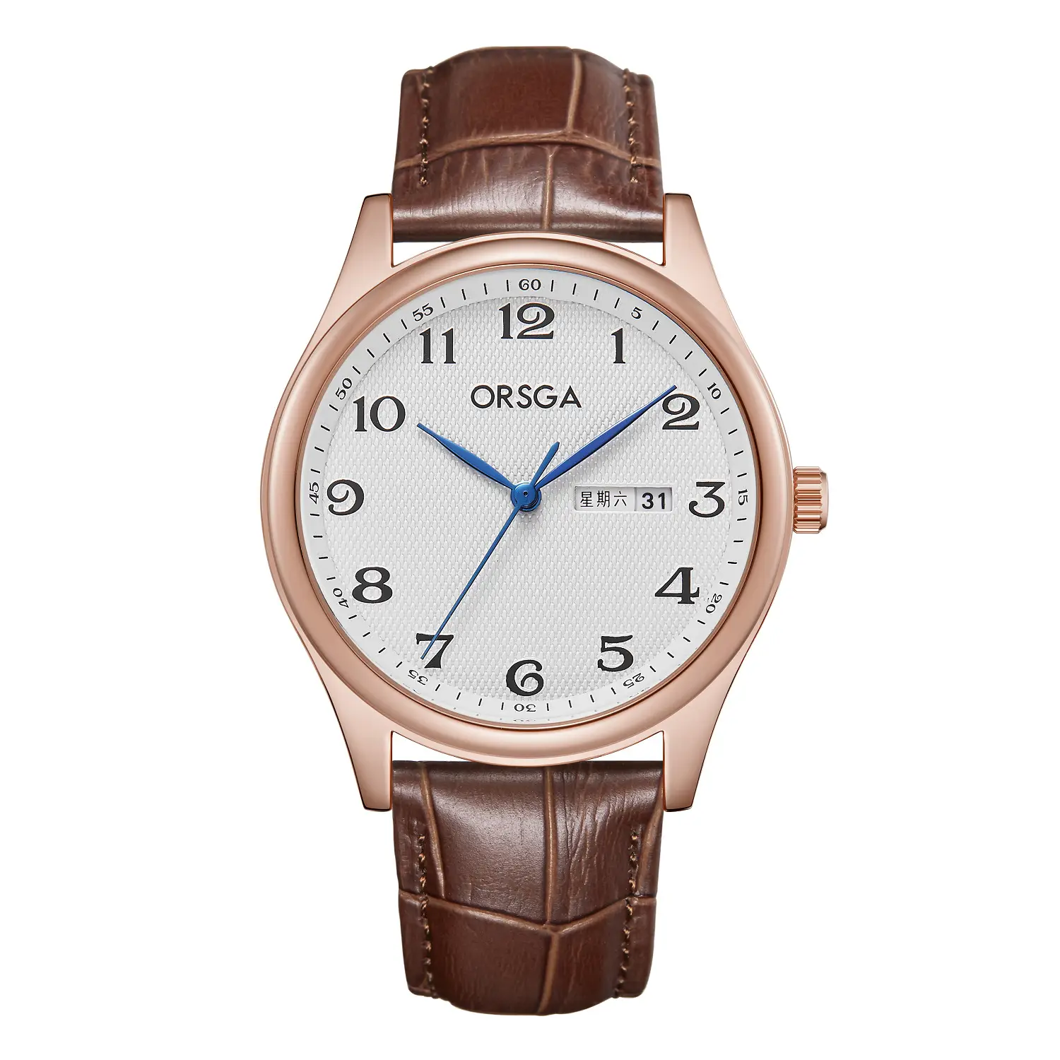 ORSGA Men's Silver Digital Watch with Double Calendar - Image 8