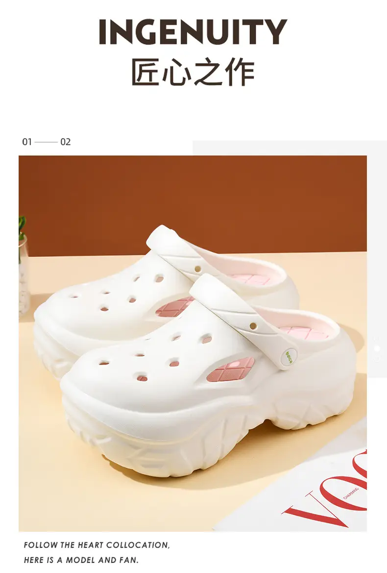 White High-End Women's EVA Sandals Summer — feature 8