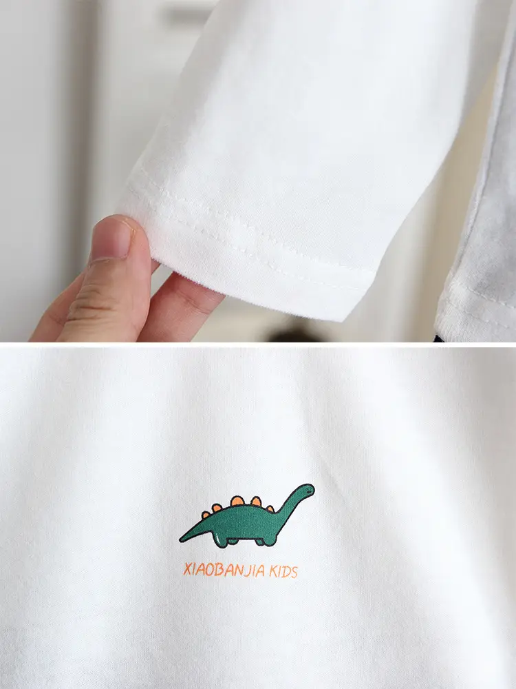 White Long Sleeve T-Shirt for Boys Spring Autumn 2024 - Image 5