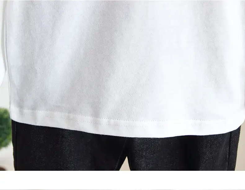 White Long Sleeve T-Shirt for Boys Spring Autumn 2024 — feature 7