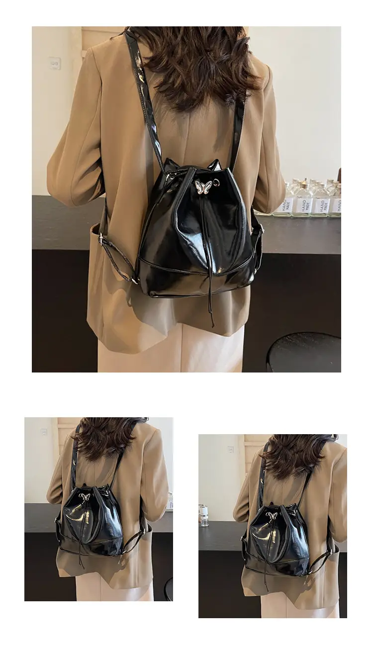 Women's Korean Style Brown Bucket Bag 2024 — feature 26