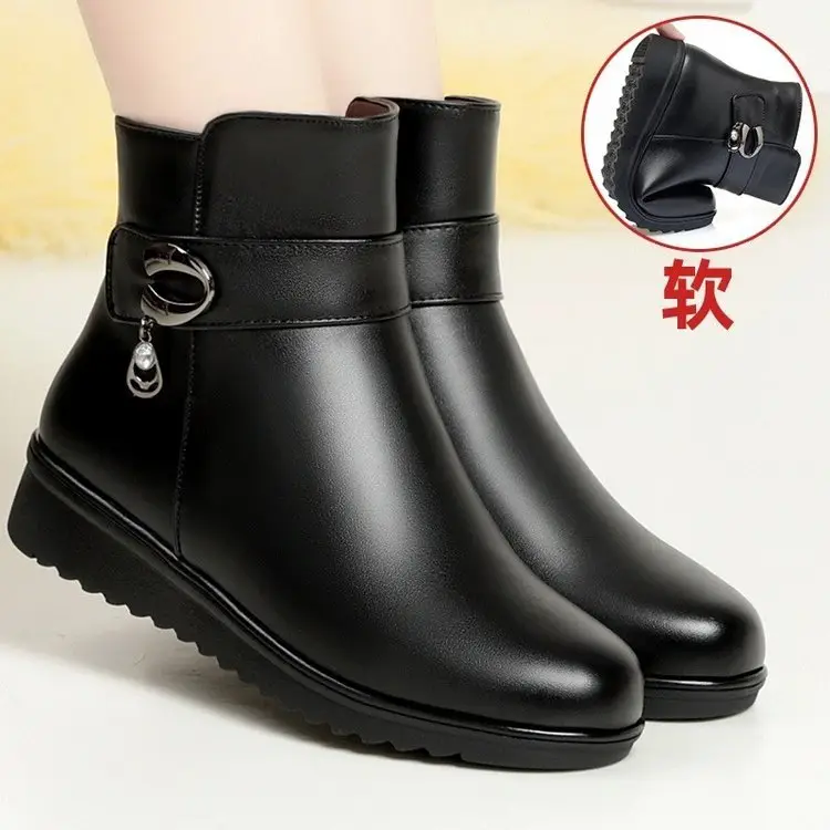 Women Winter Velvet Boots with Soft Soles