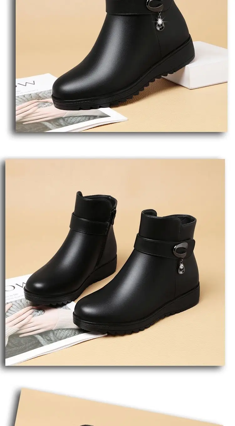 Women Winter Velvet Boots with Soft Soles — feature 7