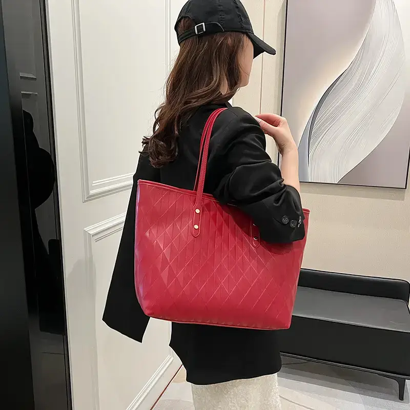 Women's White Quilted Shoulder Bag 2024 Spring Summer Korean Style - Image 6
