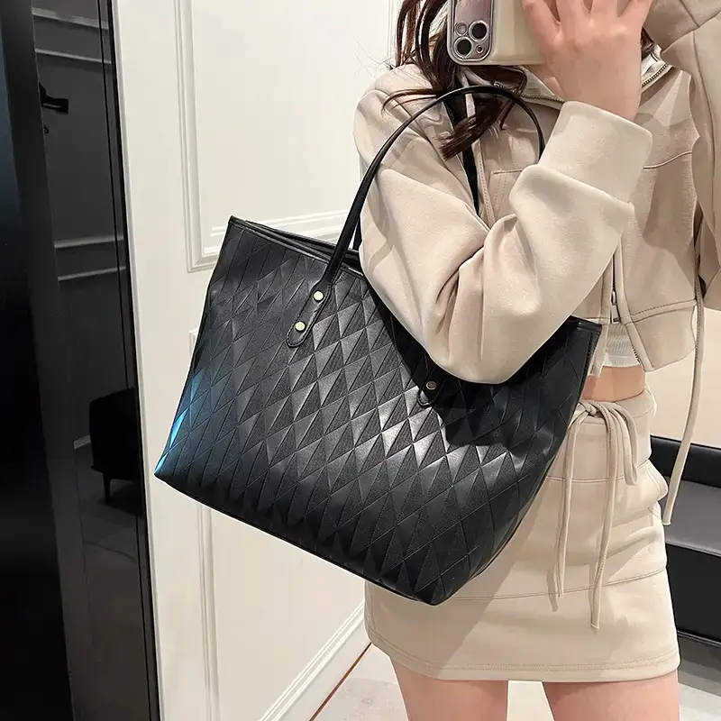 Women's White Quilted Shoulder Bag 2024 Spring Summer Korean Style - Image 7