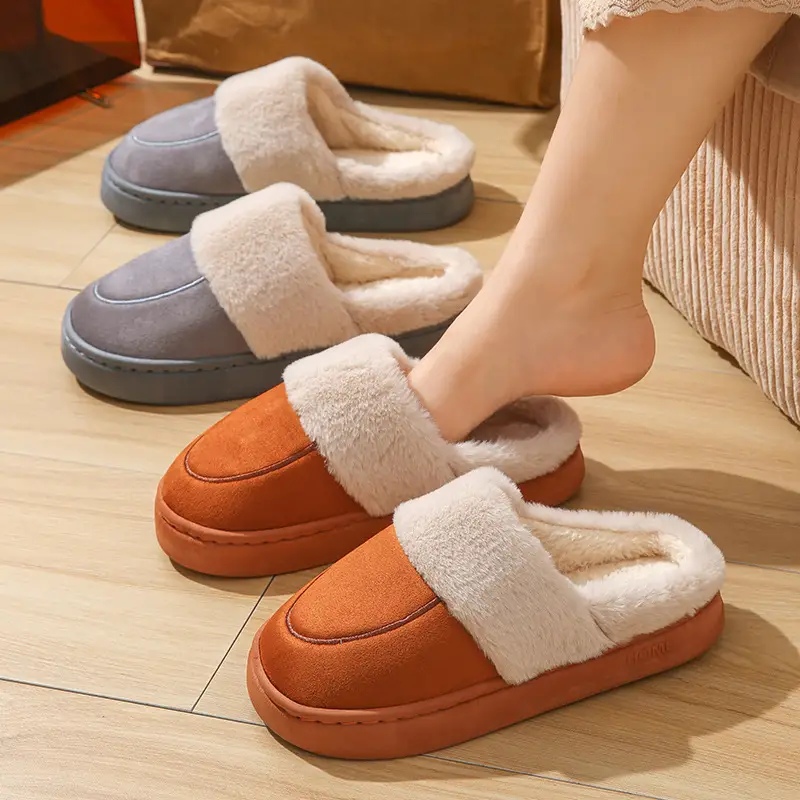 Cotton Warm Slippers for Women Winter Home - Image 30