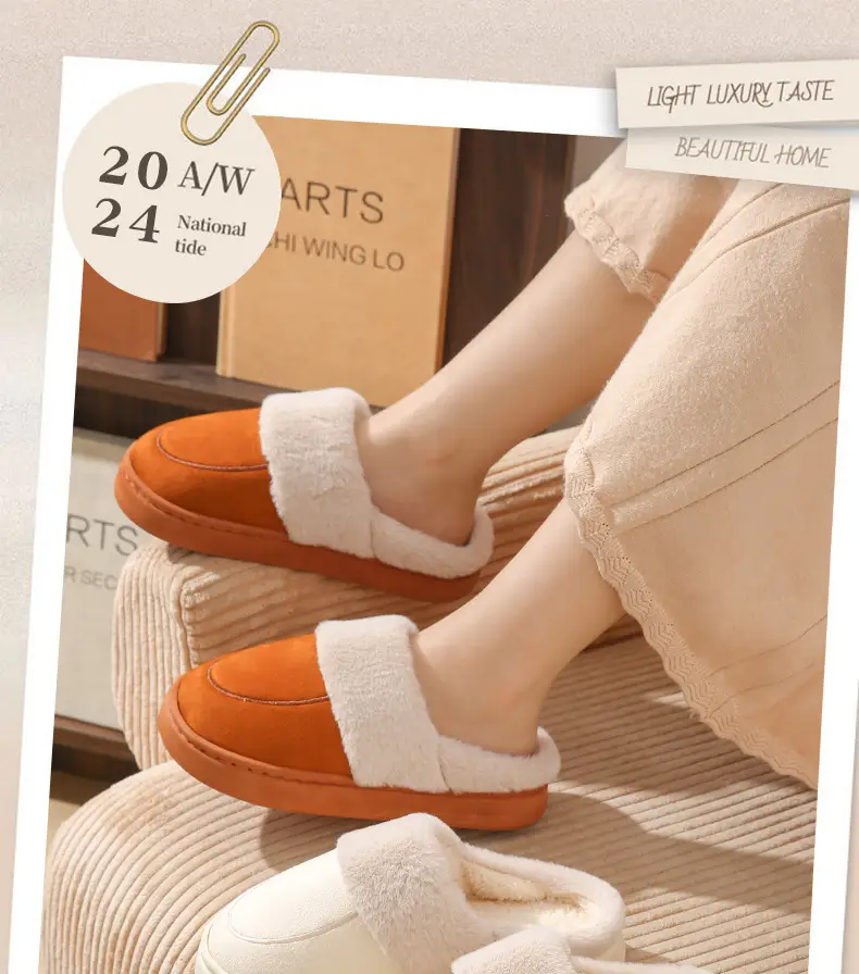 Cotton Warm Slippers for Women Winter Home — feature 2