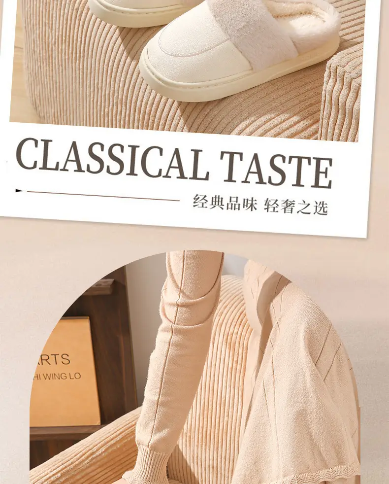 Cotton Warm Slippers for Women Winter Home — feature 3