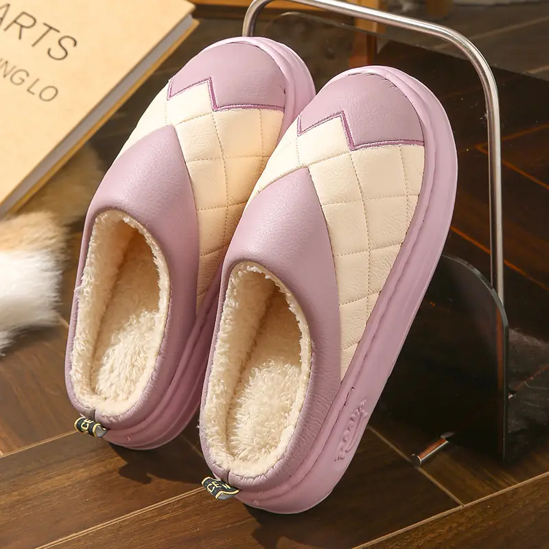 Cotton Warm Slippers for Women Winter Home - Image 4