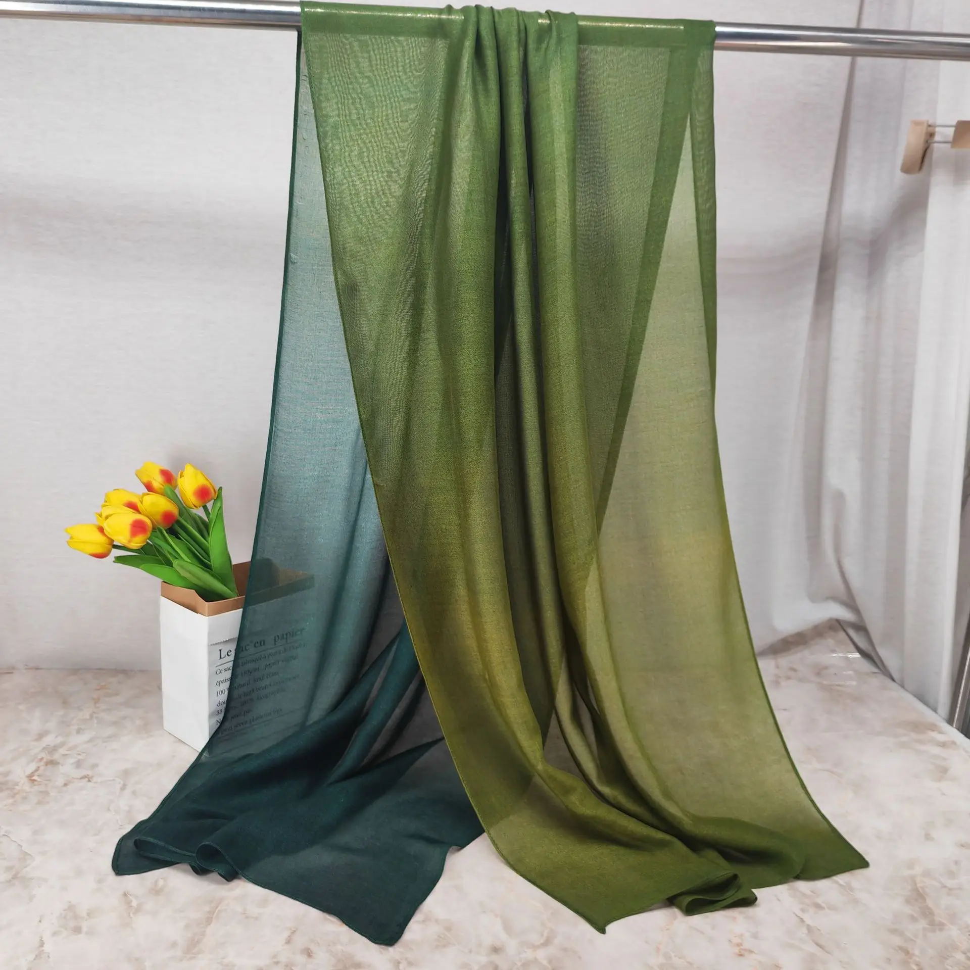 2024 Bamboo Gradient Scarf for Men - Image 9