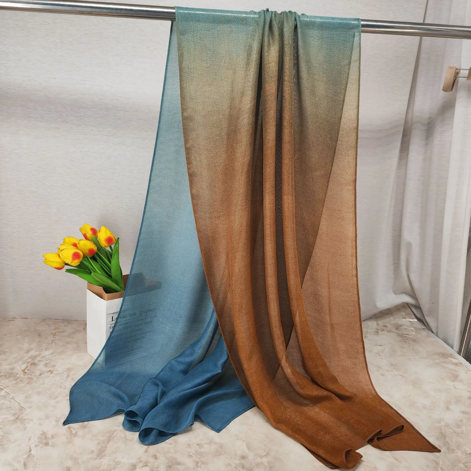 2024 Bamboo Gradient Scarf for Men - Image 12