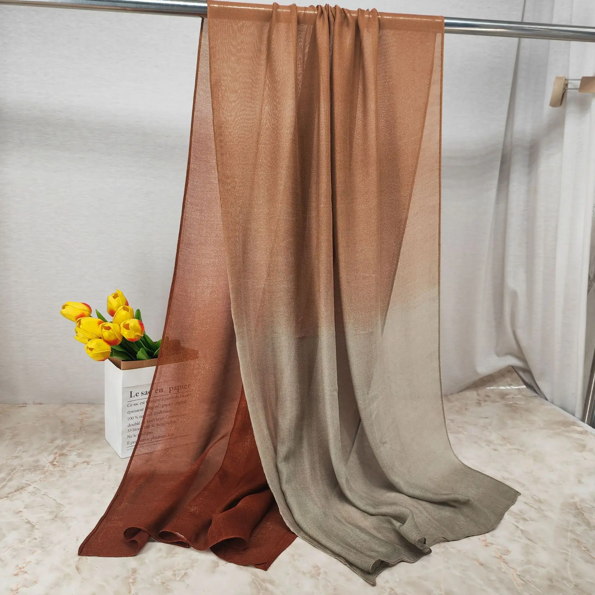 2024 Bamboo Gradient Scarf for Men - Image 6