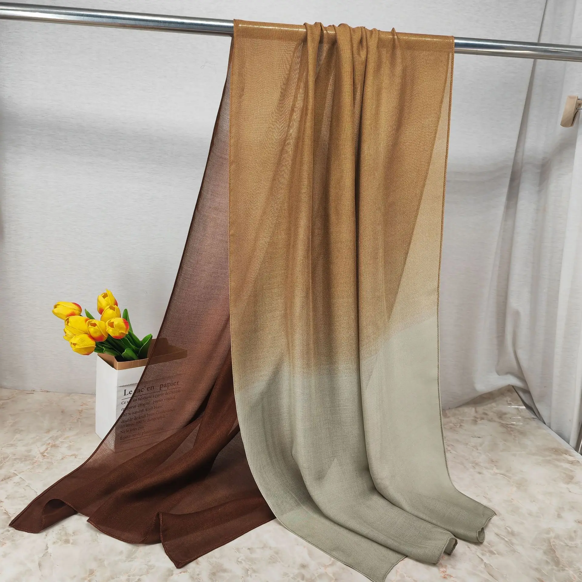 2024 Bamboo Gradient Scarf for Men - Image 7