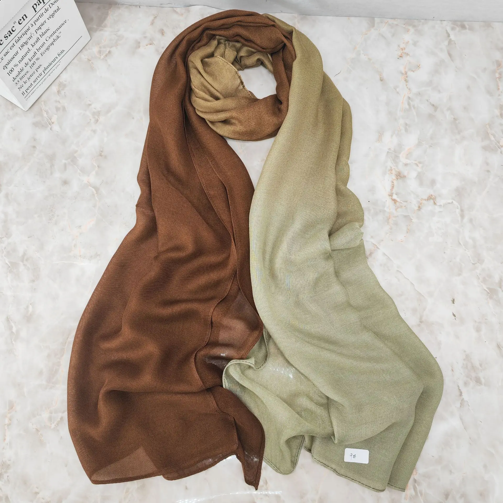 2024 Bamboo Gradient Scarf for Men - Image 8