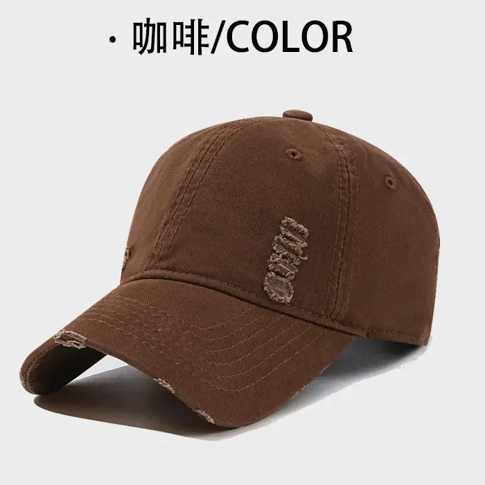 Maroon Washed Cotton Baseball Cap for Men - Image 6