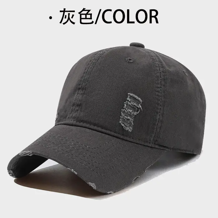 Maroon Washed Cotton Baseball Cap for Men - Image 7