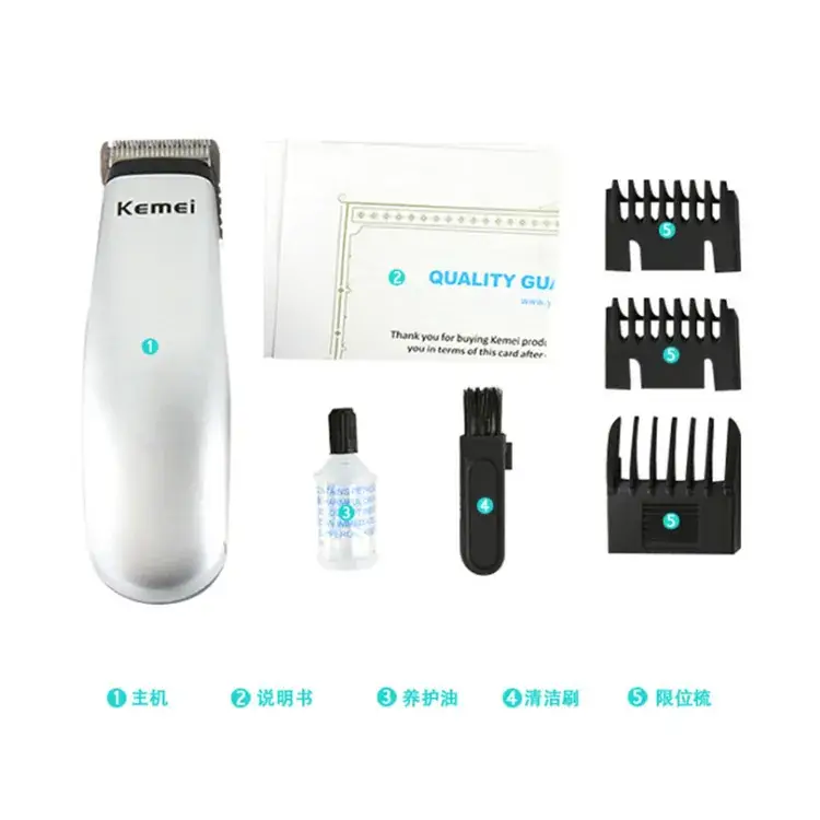 USB Rechargeable Mini Hair Clipper Electric Razor KM-666C - Image 4