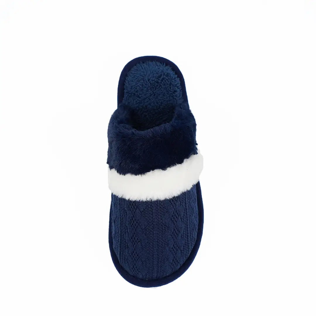 Cross-Border Wholesale Winter Furry Slippers for Home Use, Non-Slip, Warm, Plush, Thick-Soled, Couple Style Cotton Slippers
