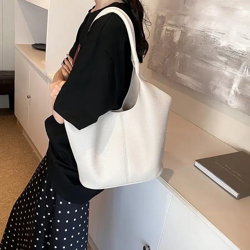 Women's Brown Bucket Bag 2024 Summer New Work Commuter - Image 7