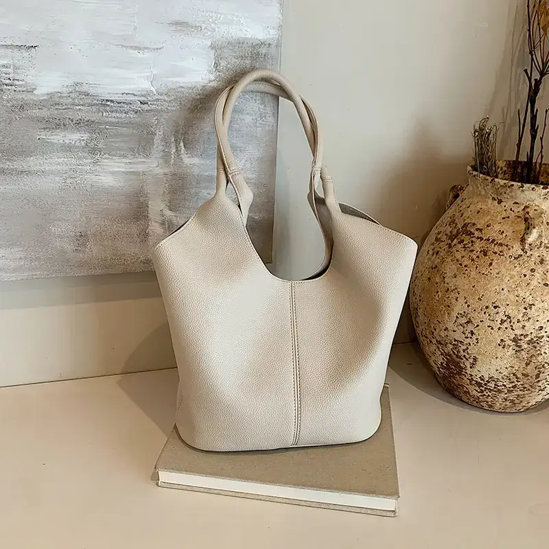 Women's Brown Bucket Bag 2024 Summer New Work Commuter - Image 2