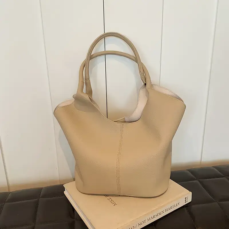 Women's Brown Bucket Bag 2024 Summer New Work Commuter - Image 4